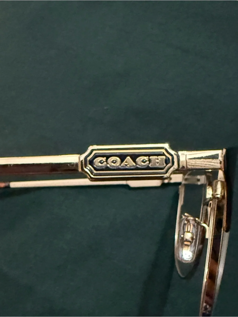 Coach Women's LightGold Metal Frame RX Glasses